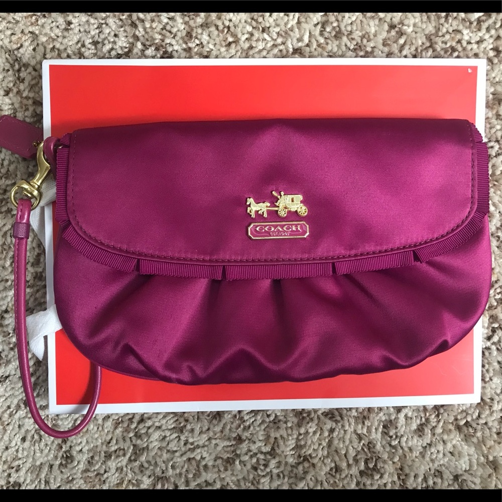 Coach Satin Wristlet